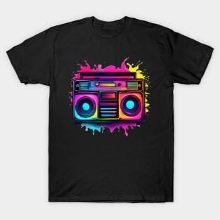 neon boombox T-Shirt